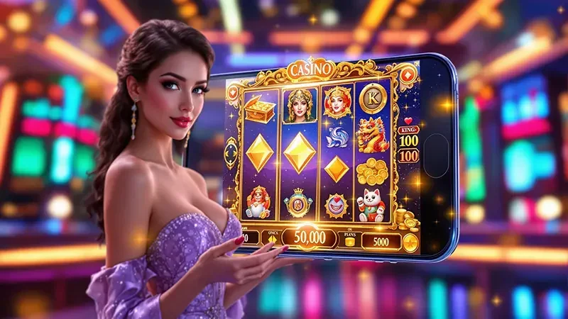 Reel slot GEBYAR4D dengan simbol wild dan elemen bonus
